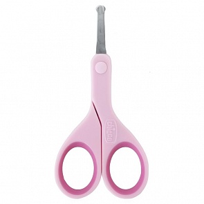 Ножницы с закругленными концами детские, розовые (Chicco, 320611028)